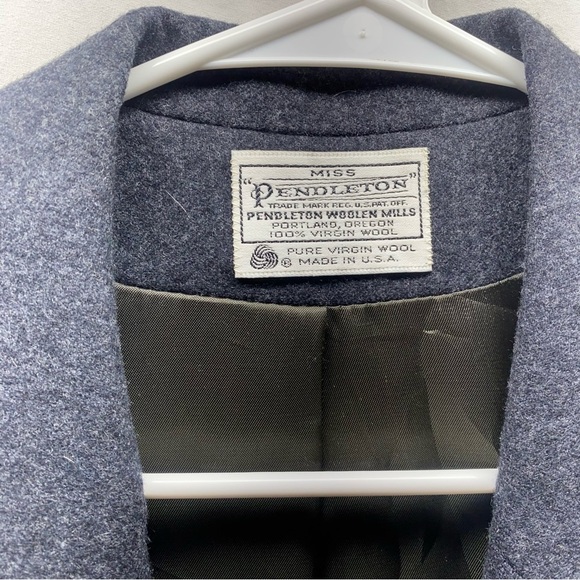 Vintage Pendleton Wool Blazer Structured Fit Jacket Dark Academia & Classic Core - Picture 8 of 10